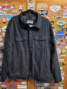 Fasthouse Men’s Black Lightweight Shirt Jacket